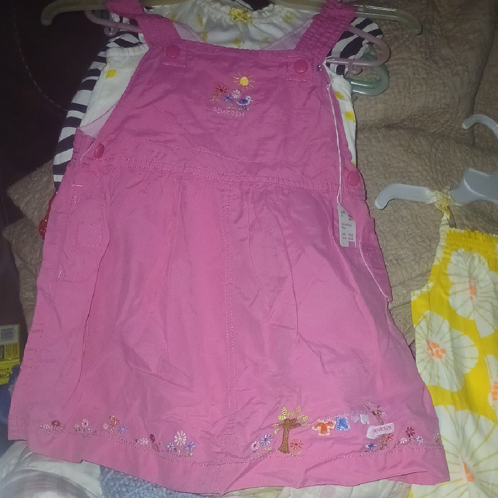 Pink Embroidered Jumper Dress